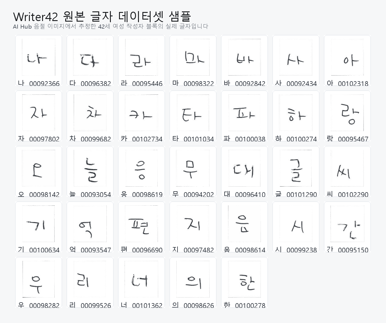 Writer42 원본 음절 크롭 격자
